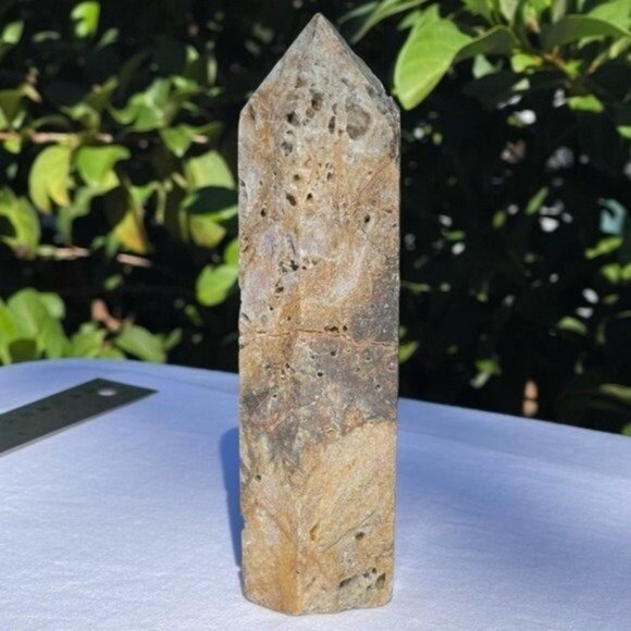 Large Druzy Sphalerite Tower - Picture 2 of 9